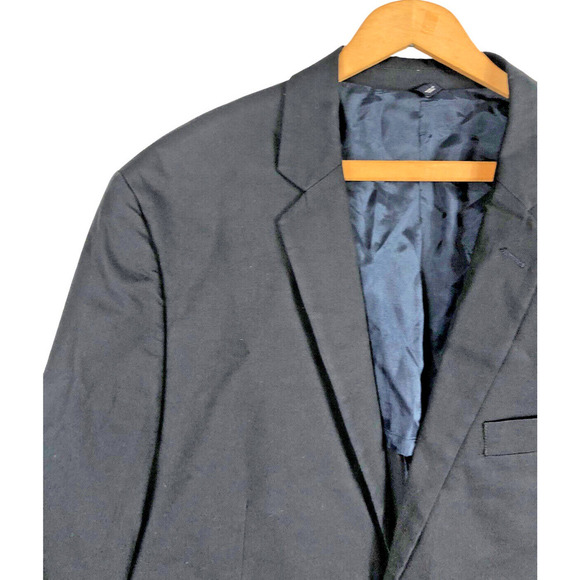 J Crew Thompson Blazer Jacket 44L 44 Long Navy Blue Chino Cotton Mens *Read* - Picture 3 of 8